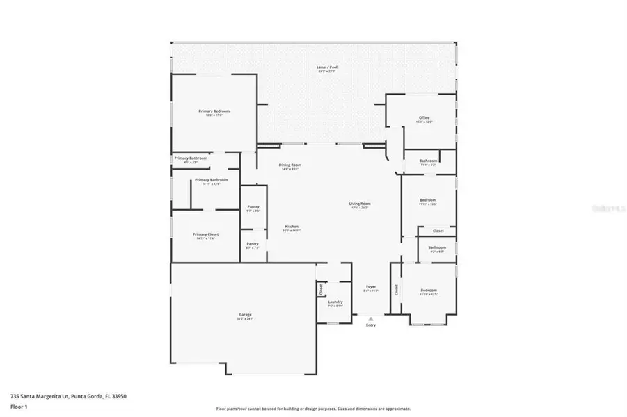 2D floor plan layout of this home in , Punta Gorda, FL (Image 5).