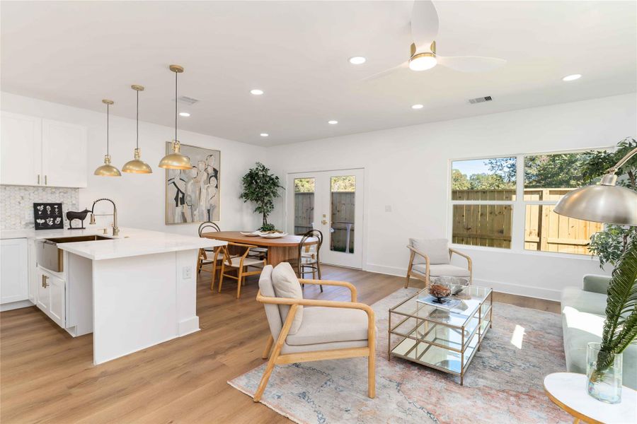 Furnished interior view inside a new home in , Houston (Image 3).