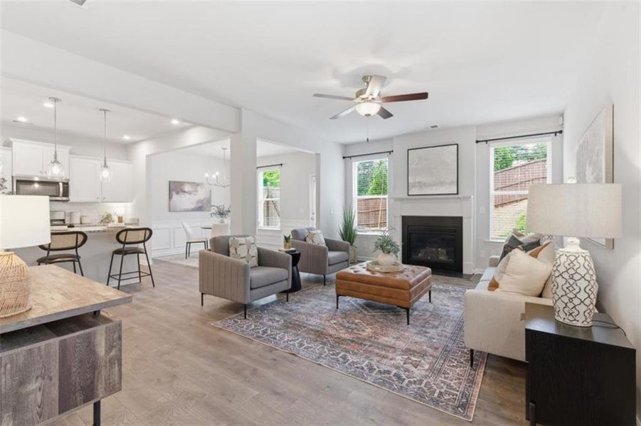 Furnished interior view inside a new home in Park Center Pointe, Mableton (Image 10).