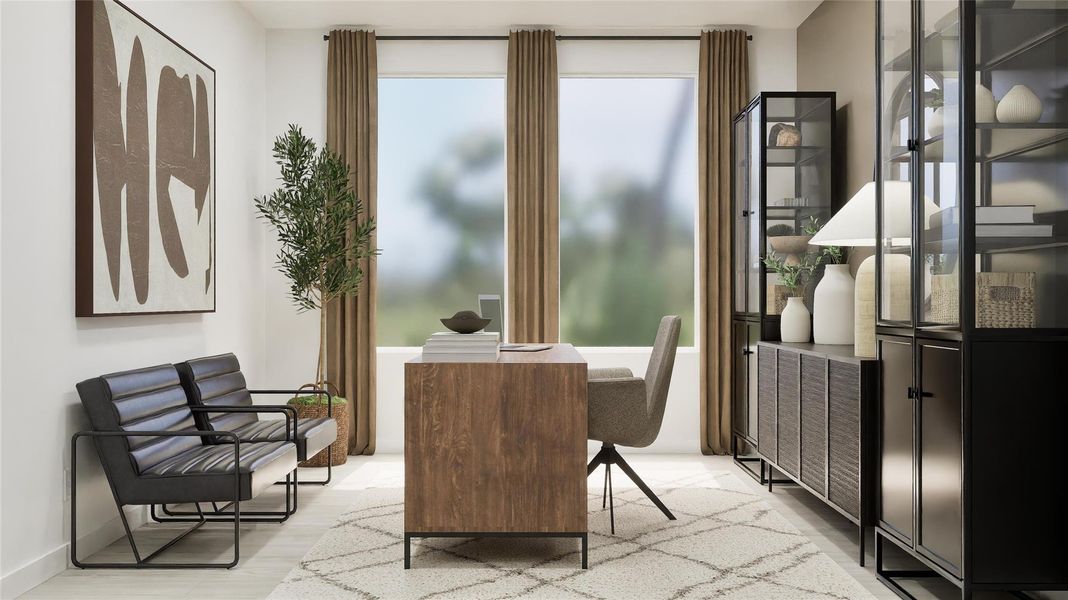 Furnished interior view inside a new home in Waterstone, Kyle (Image 13).