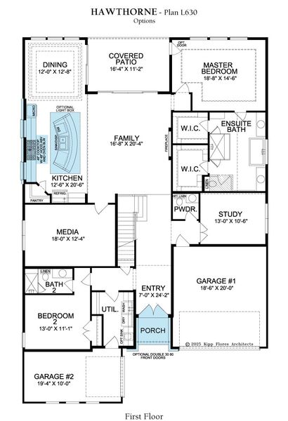 2D floor plan layout for the Hawthorne by Landon Homes in Lexington Frisco, Frisco, TX (Image 7). 2D floor plan layout for the Hawthorne by Landon Homes in Lexington Frisco, Frisco, TX (Image 7).