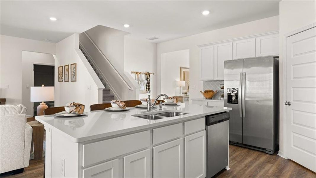Furnished interior view inside a new home in Preserve at Dove Creek, Statham (Image 25).