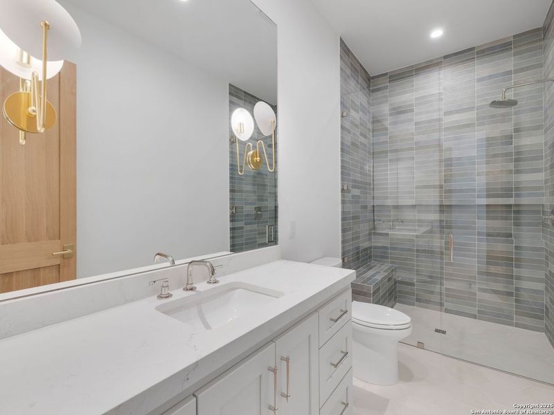 Furnished interior view inside a new home in , San Antonio (Image 36).