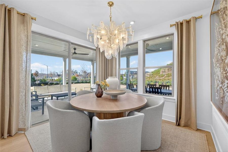 Furnished interior view inside a new home in Del Webb Chateau Elan, Hoschton (Image 6).