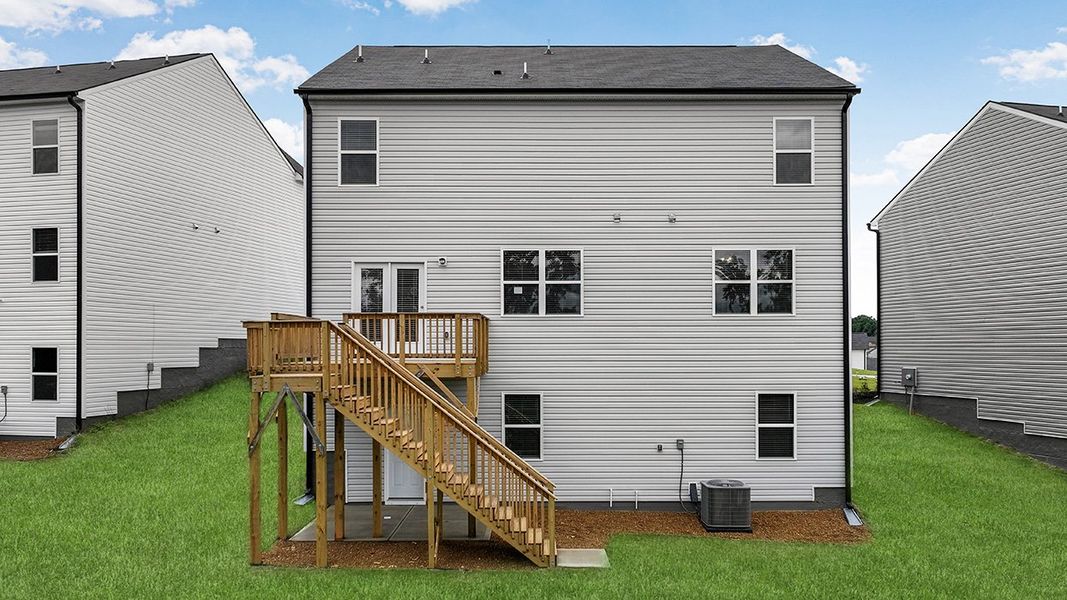 Exterior details and patio area of a home in Captain's Corner, Grovetown (Image 2).