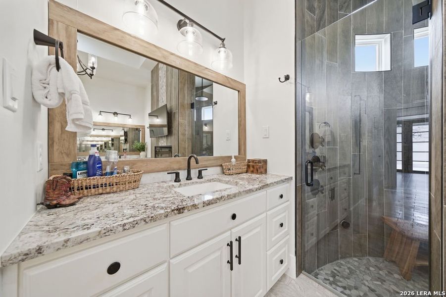 Furnished interior view inside a new home in , New Braunfels (Image 47).