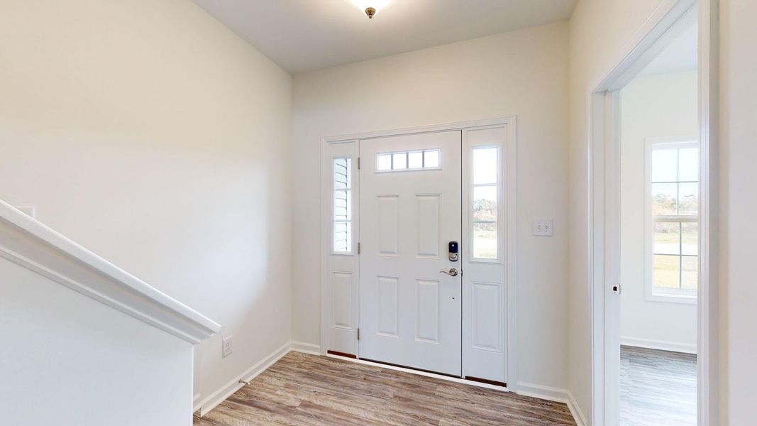 Representative unfurnished interior of a home built from the Yorkshire A by JC Jackson Homes,LLC in Heritage Pointe, Newport (Image 20).