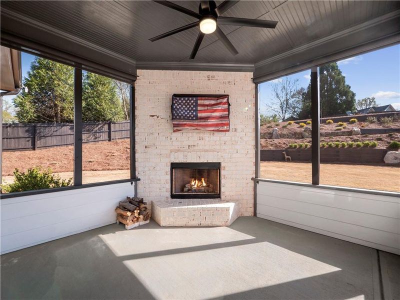 Exterior details and patio area of a home in , Hoschton (Image 28).