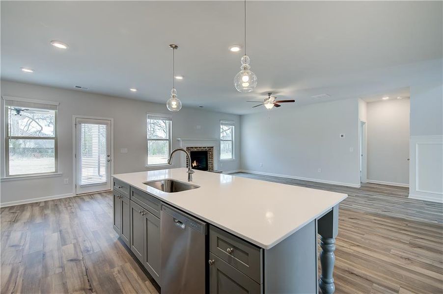 Furnished interior view inside a new home in Cambria at Traditions, Hampton (Image 11).