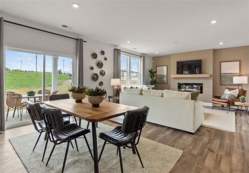 Furnished interior view inside a new home in Reserve at Gum Springs, Jefferson (Image 27).