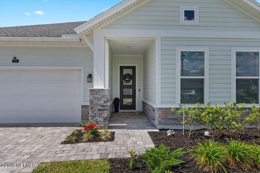 Exterior details and patio area of a home in Middlebourne 50', St. Johns (Image 4).