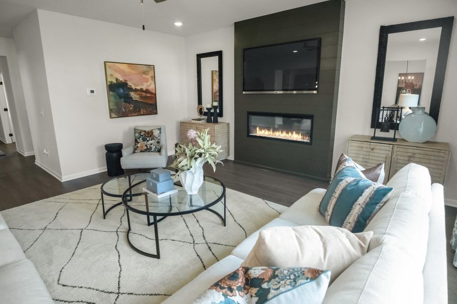 Furnished interior view inside a new home in The Oaks, Clarksville (Image 12).