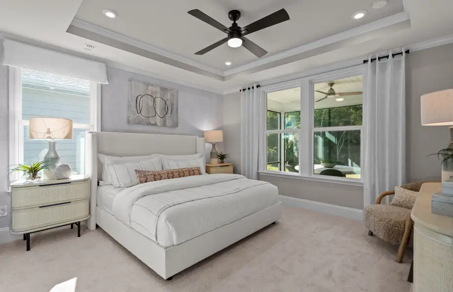 Furnished interior view inside a new home in Del Webb Wilmington at Mallory Creek, Leland (Image 7). Furnished interior view inside a new home in Del Webb Wilmington at Mallory Creek, Leland (Image 7).