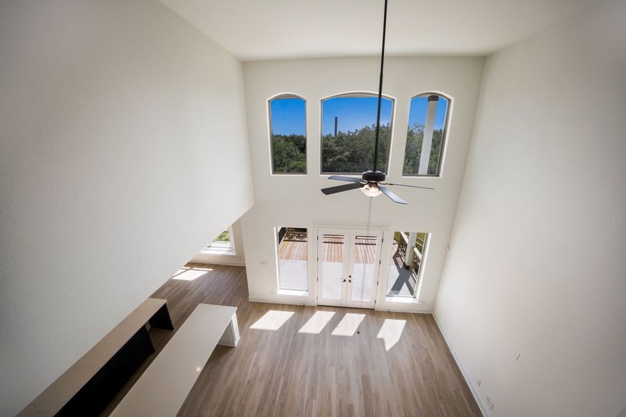 Representative unfurnished interior of a home built from the The Travis by Whitestone Custom Homes in Johnson Ranch, Bulverde (Image 50).