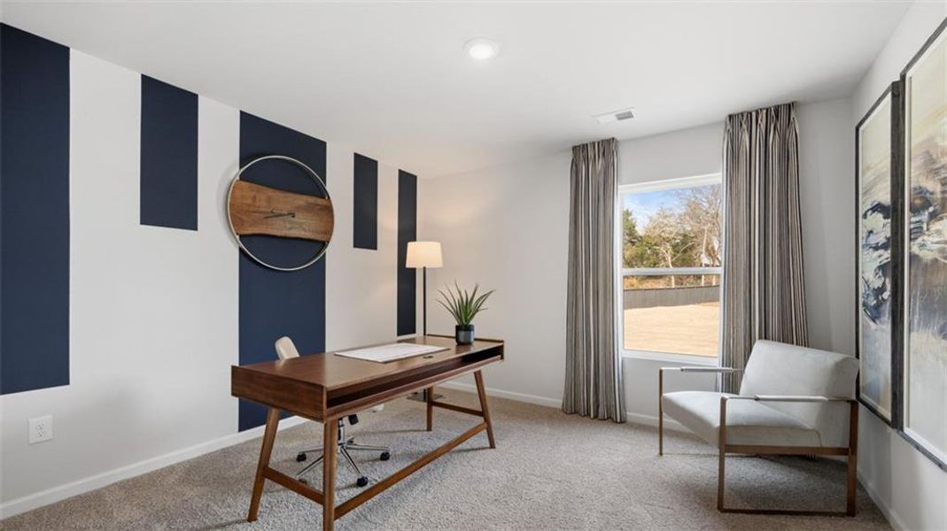 Furnished interior view inside a new home in Jackson Landing, Jefferson (Image 3). Furnished interior view inside a new home in Jackson Landing, Jefferson (Image 3).