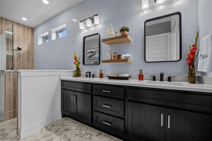 Furnished interior view inside a new home in South Pointe Manor Series, Mansfield (Image 17). Furnished interior view inside a new home in South Pointe Manor Series, Mansfield (Image 17).