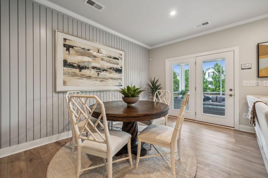 Furnished interior view inside a new home in The Beacon at Old Peachtree Single Family Homes, Lawrenceville (Image 230).