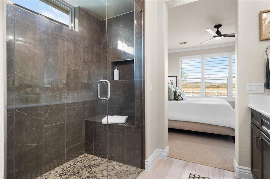 Furnished interior view inside a new home in Robson Ranch Texas, Denton (Image 13).