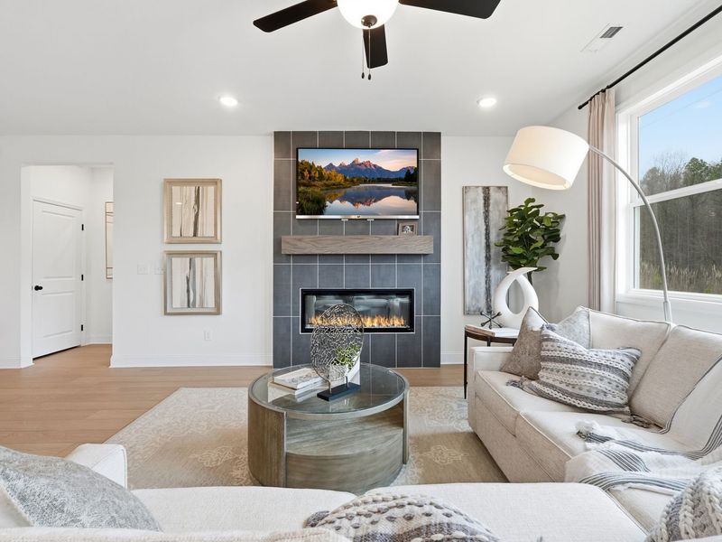 Representative furnished interior of a home built from the The Laurel J by Davidson Homes LLC in Bailey Park, Fayetteville (Image 33).