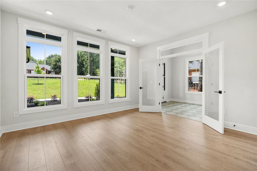 image is of a different house, same floor plan.  I