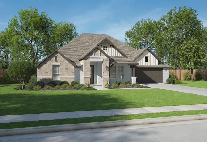 Representative exterior photo of a completed home built from the Aspen by Centre Living Homes in Haven Ranch, Waxahachie, TX (Image 3).