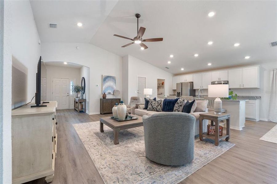 Furnished interior view inside a new home in Aviary at Rutland Ranch, Parrish (Image 8).