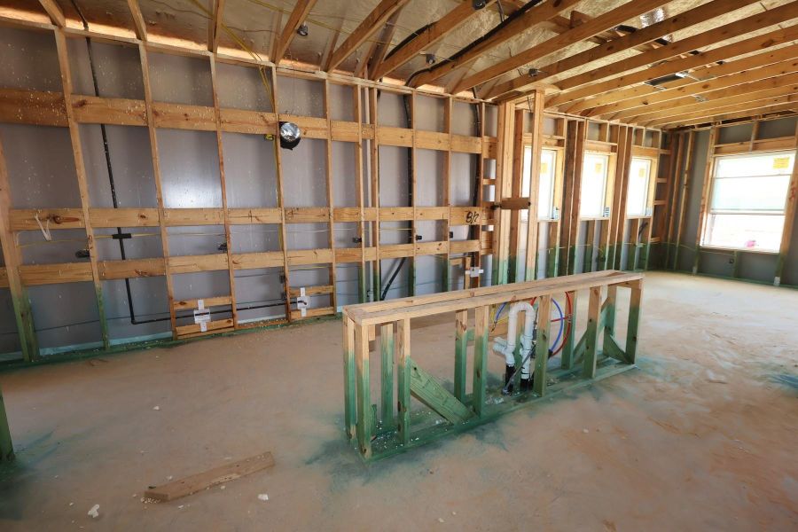 In-progress construction of a new home in Prairieland Village - Summit Collection, Cypress, TX (Image 5).