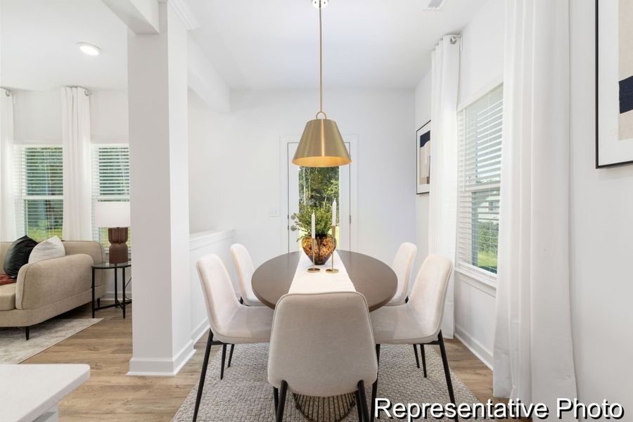 Furnished interior view inside a new home in Morgan Hills, Albemarle (Image 6).