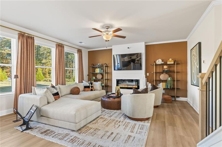 Furnished interior view inside a new home in Hellen Valley, Braselton (Image 27).