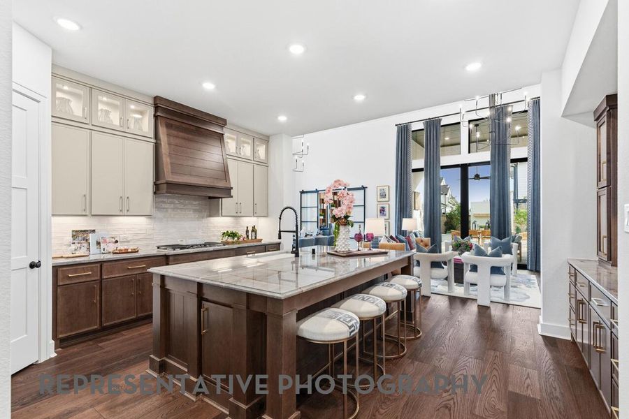 Furnished interior view inside a new home in Parten: 75ft. lots, Austin (Image 3).