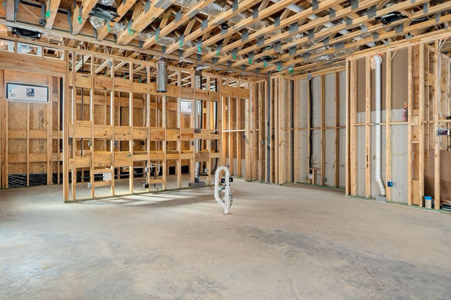 Kitchen under construction, see prior render for this area