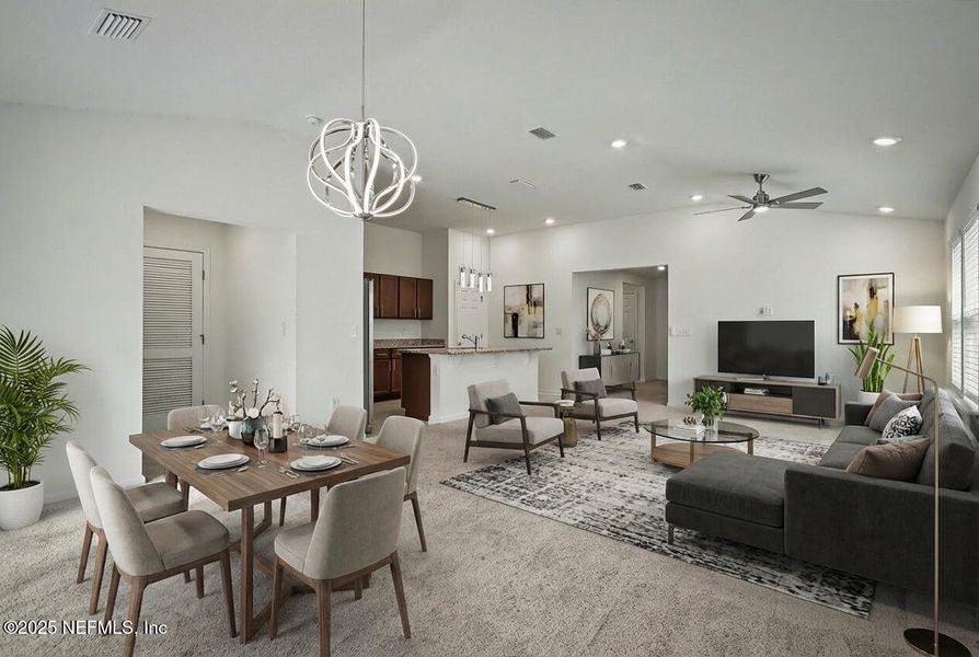 Furnished interior view inside a new home in , Palm Coast (Image 11).