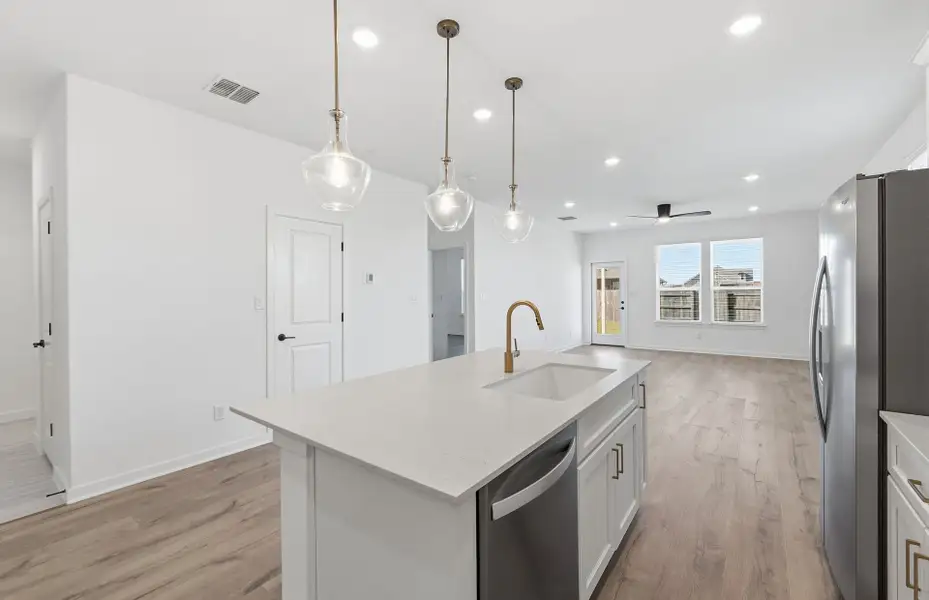 Furnished interior view inside a new home in Sunfield, Buda (Image 7). Furnished interior view inside a new home in Sunfield, Buda (Image 7).