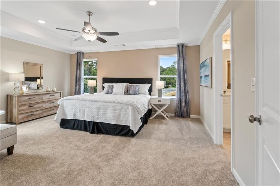 Furnished interior view inside a new home in Hickory Heights, Acworth (Image 28).