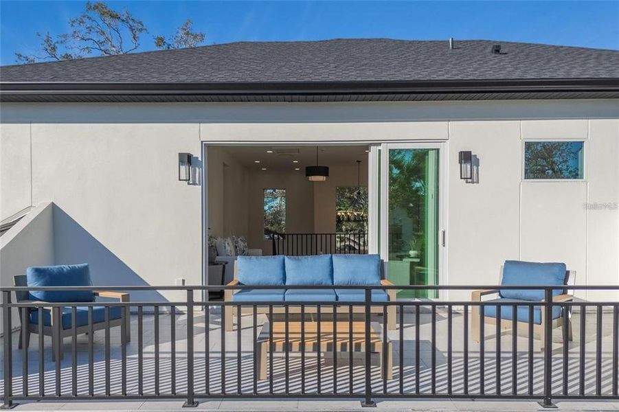 Exterior details and patio area of a home in , Sarasota (Image 32).