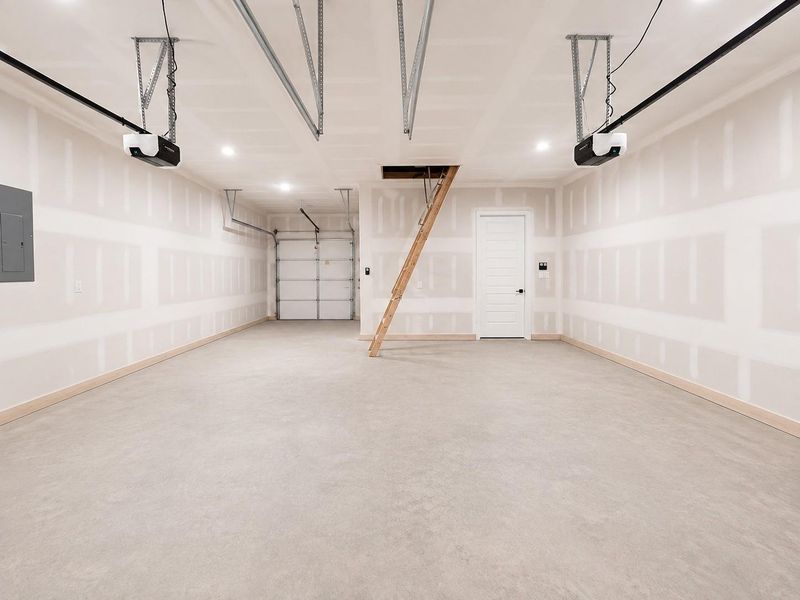 Spacious 3 Car Garage
