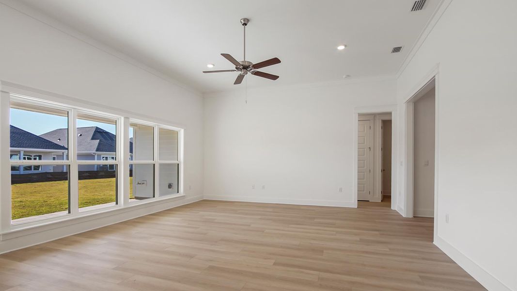 Spacious, unfurnished interior of a new home in Breakfast Point East Phase II, Panama City Beach (Image 19). Spacious, unfurnished interior of a new home in Breakfast Point East Phase II, Panama City Beach (Image 19).