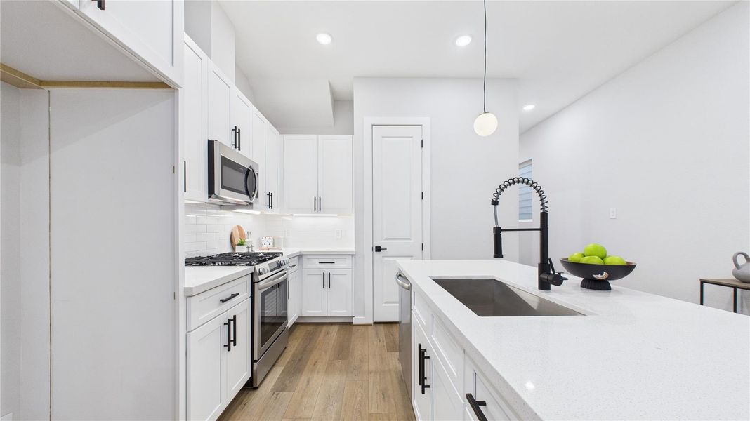 Furnished interior view inside a new home in , Houston (Image 18).