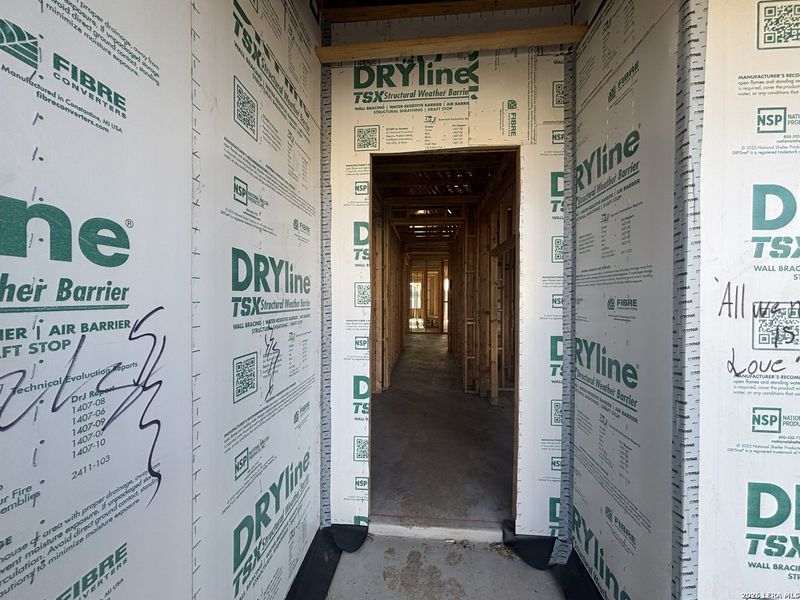 In-progress construction of a new home in The Heritage at Saddlebrook Ranch 70's, Schertz, TX (Image 20).