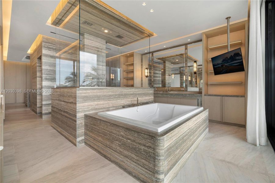 Furnished interior view inside a new home in , Miami Beach (Image 20).