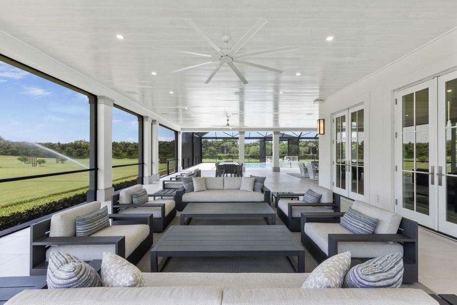 Exterior details and patio area of a home in , Wellington (Image 37). Exterior details and patio area of a home in , Wellington (Image 37).