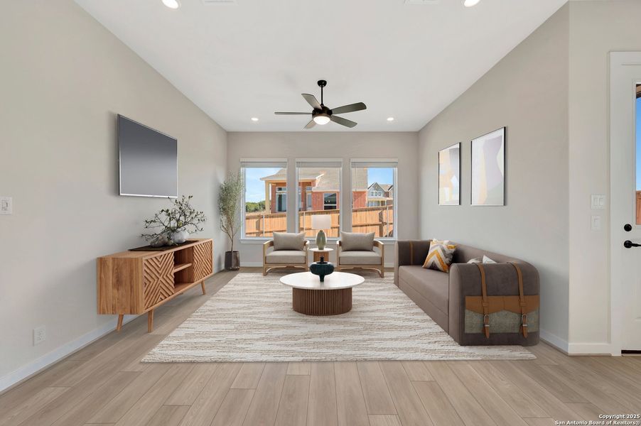 Furnished interior view inside a new home in Mayfair - Select Classic Series, New Braunfels (Image 5).