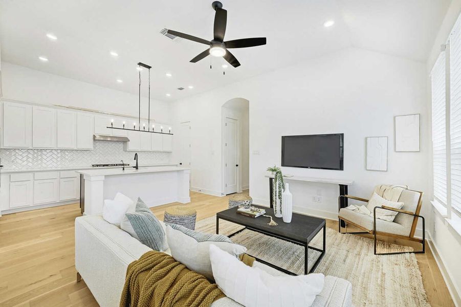 Representative Family Room - some options shown