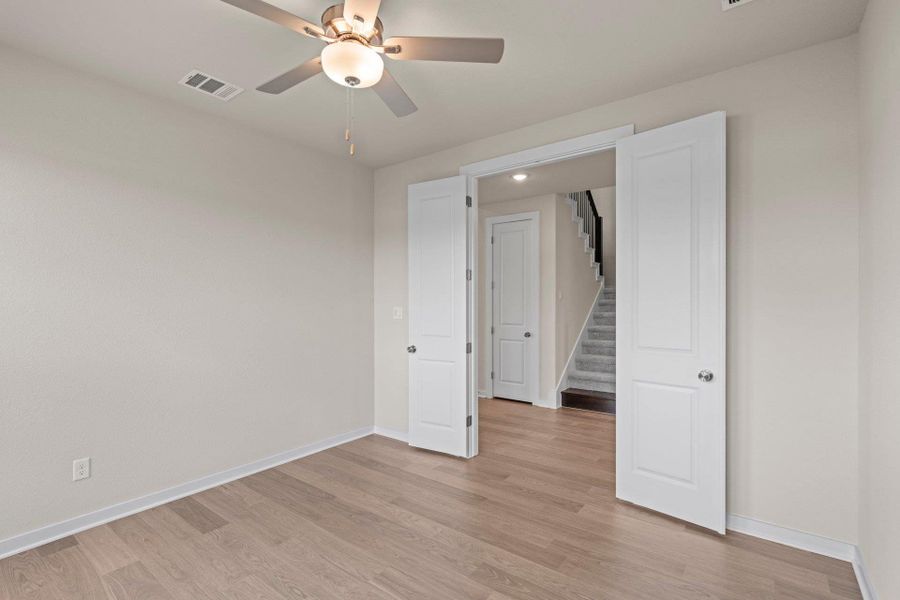 French doors in Study