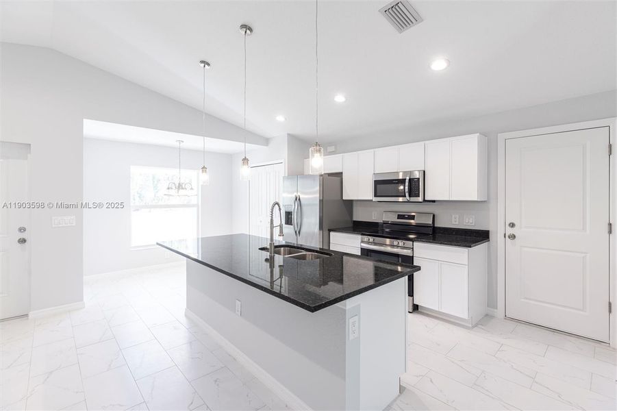 Furnished interior view inside a new home in , Lehigh Acres (Image 6). Furnished interior view inside a new home in , Lehigh Acres (Image 6).