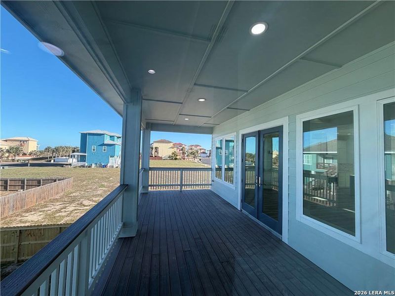 Exterior details and patio area of a home in , Port Aransas (Image 4).