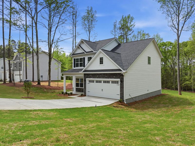 Representative exterior photo of a completed home built from the Myrtle Select N by McGuinn Homes in Broadway Lake, Anderson, SC (Image 24).