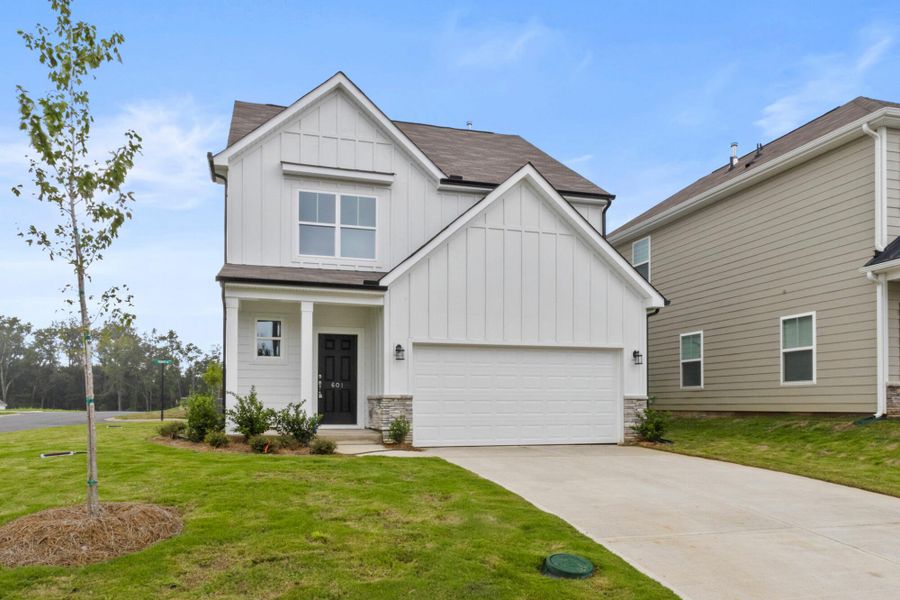 Front exterior of a home in the Greenrich Mill community, located in Simpsonville, SC (Image 9). Front exterior of a home in the Greenrich Mill community, located in Simpsonville, SC (Image 9).
