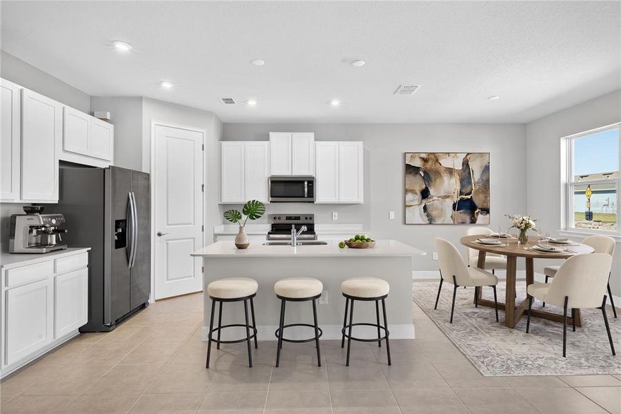 Furnished interior view inside a new home in Windwater, Parrish (Image 3).