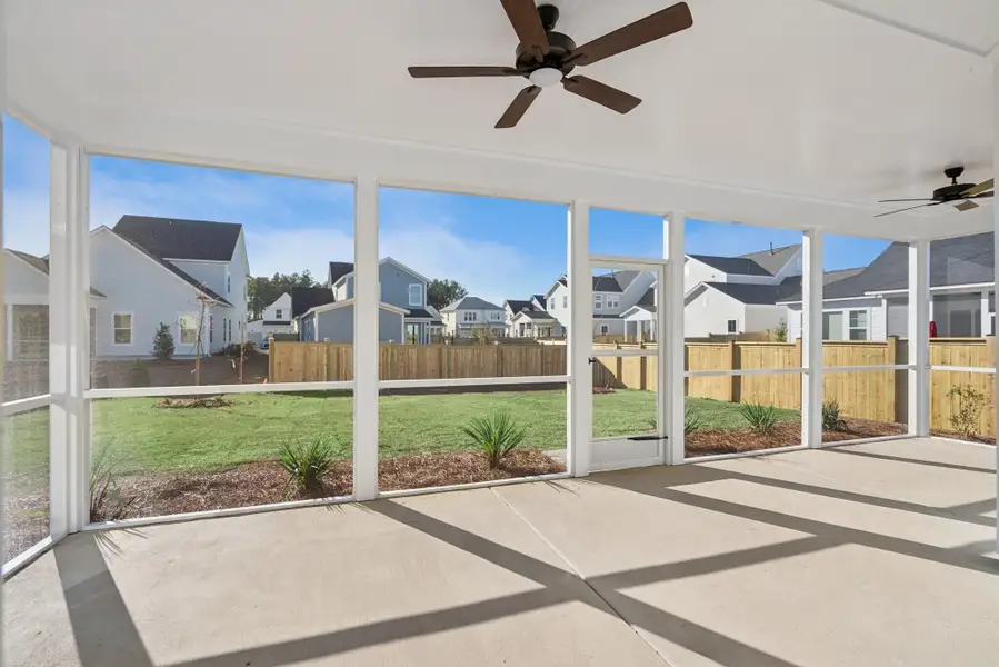 Exterior details and patio area of a home in Nexton - Midtown - The Village Collection, Summerville (Image 3).